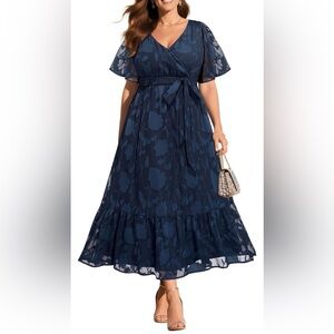 Elegant Navy Maxi Dress